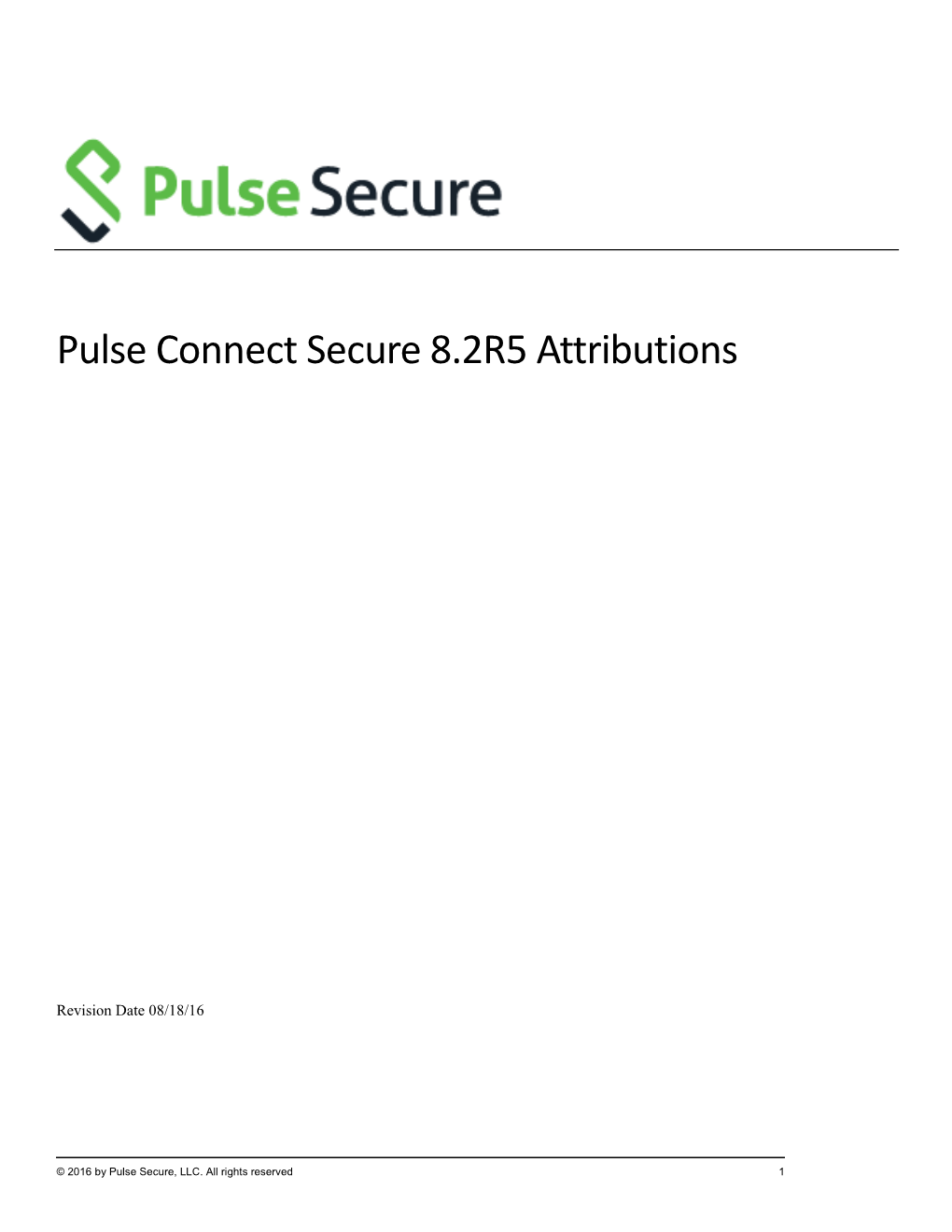 Pulse Connect Secure 8.2R5 Attributions