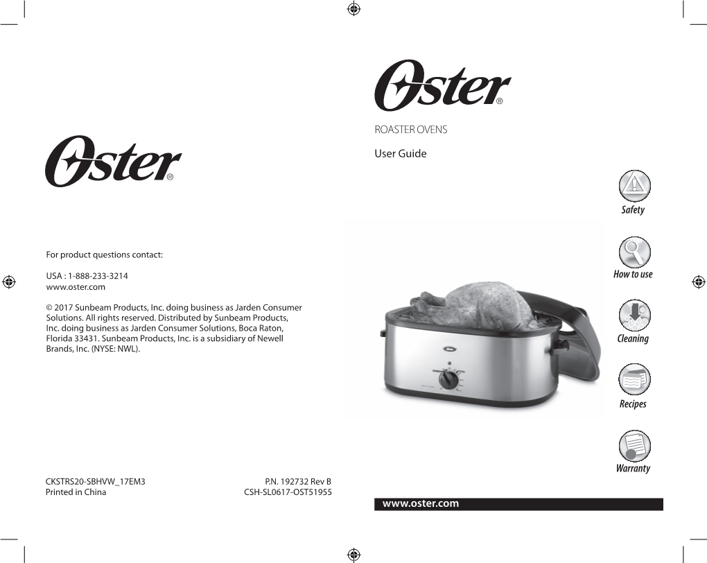 ROASTER OVENS User Guide