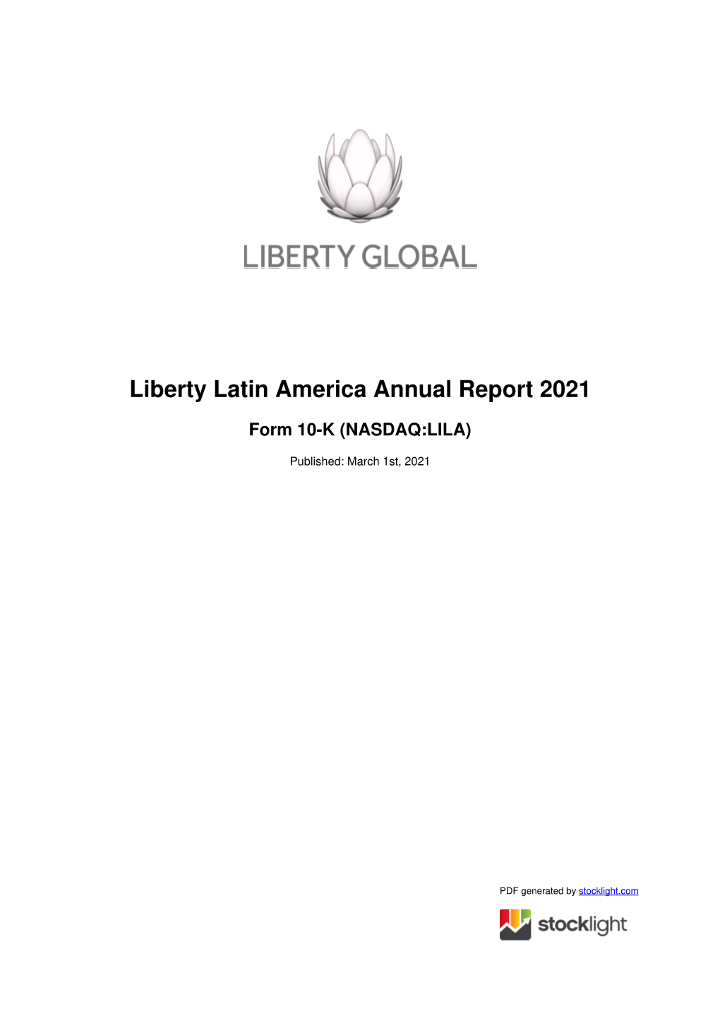Liberty Latin America Annual Report 2021
