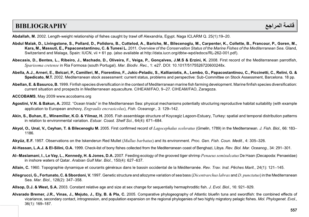 Field Identification Guide to the Living Marine Resources of the Eastern