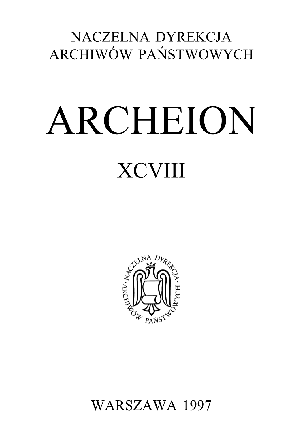Archeion Xcviii