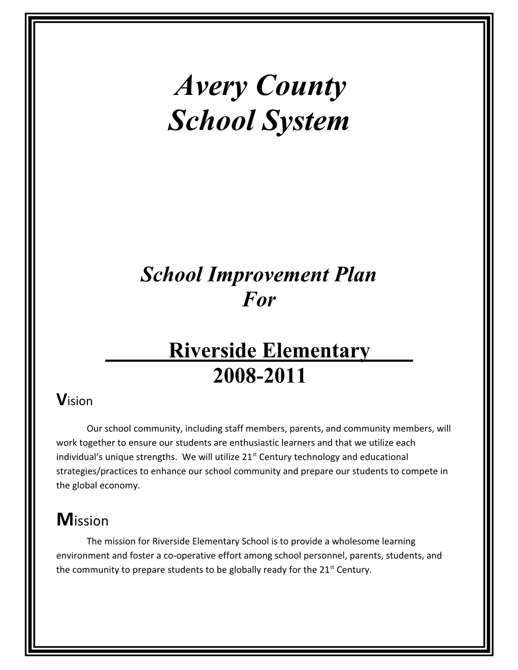 School Improvement Plan s11