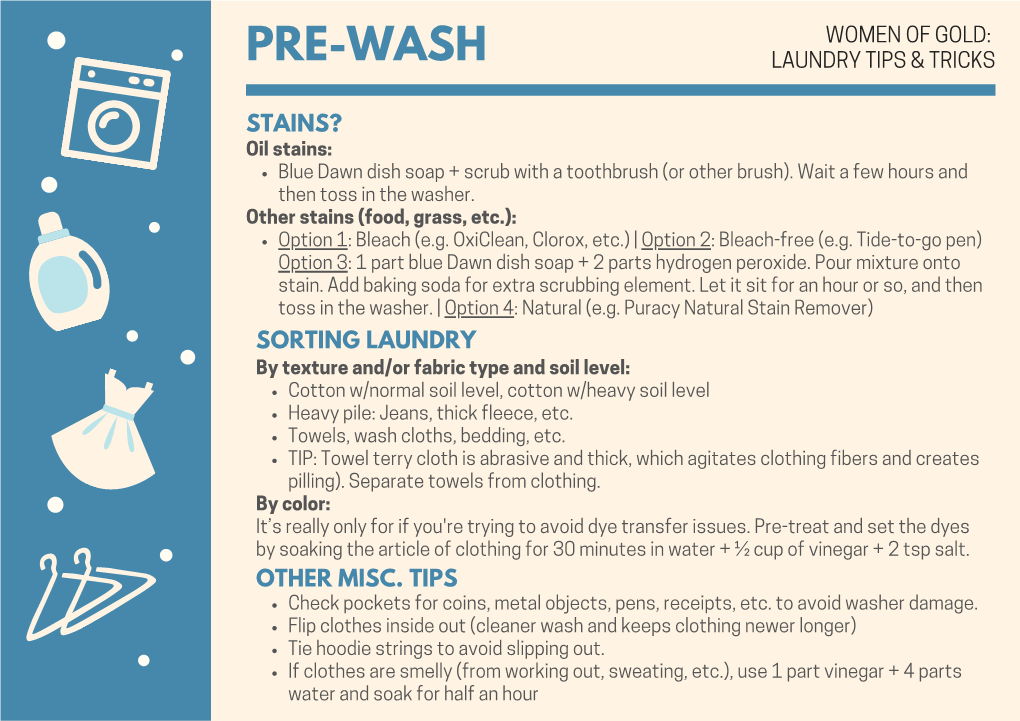 Wog Laundry Tips & Tricks