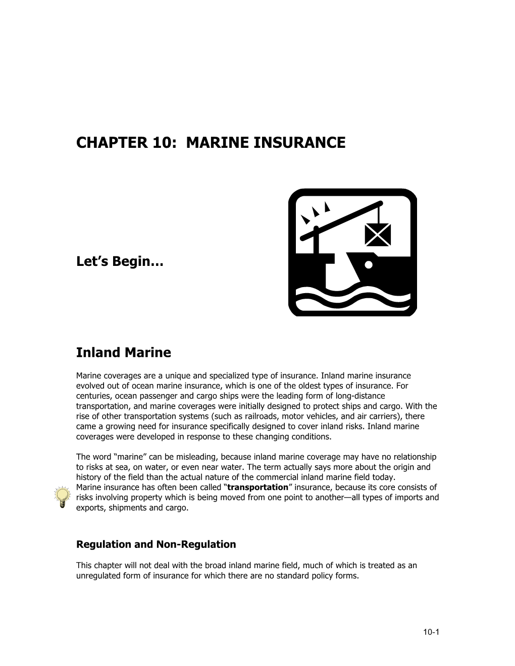 Marine Insurance