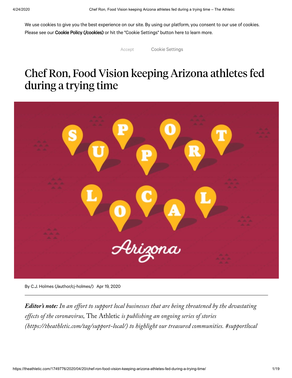 Chef Ron, Food Vision Keeping Arizona Athletes Fed During a Trying Time – the Athletic