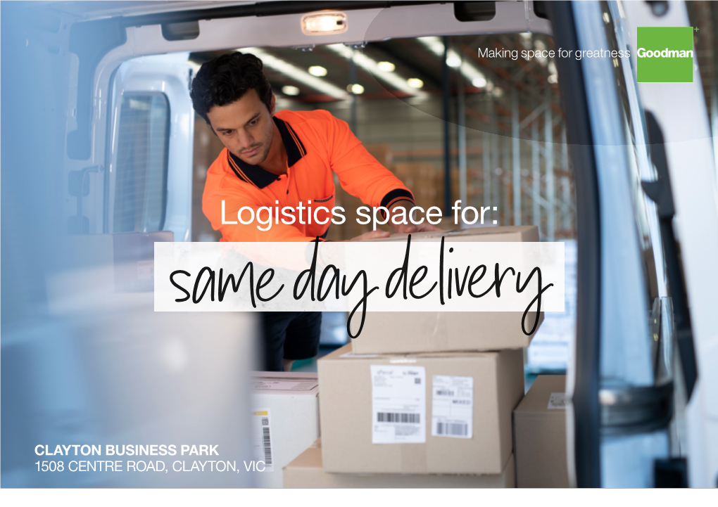 Logistics Space For: Logistics Space For