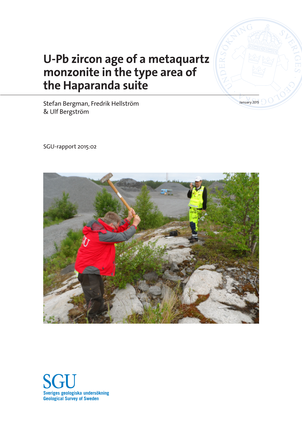 U-Pb Zircon Age of a Metaquartz Monzonite in the Type Area of the Haparanda Suite