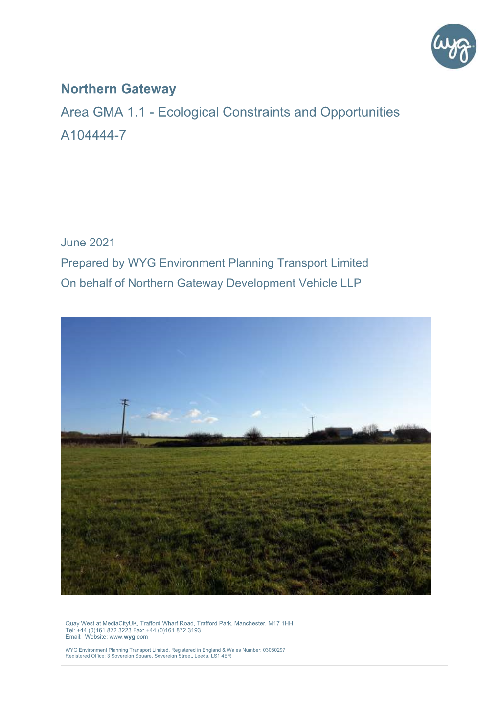 Northern Gateway Area GMA 1.1 - Ecological Constraints and Opportunities A104444-7