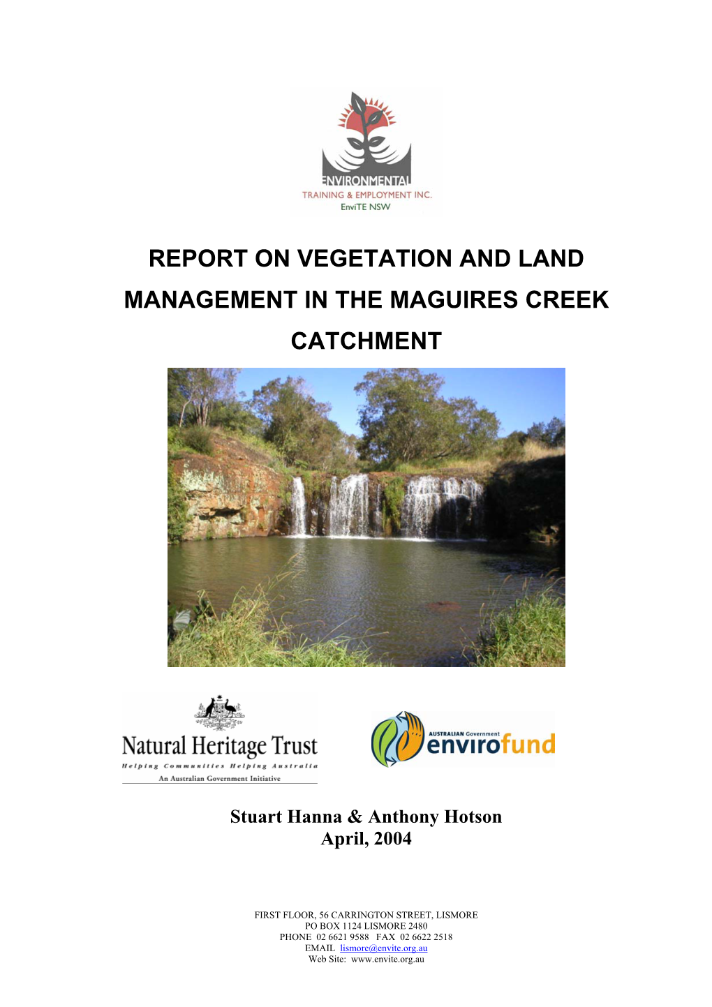 Maguires Creek Catchment Vegetation Management Plan 2004