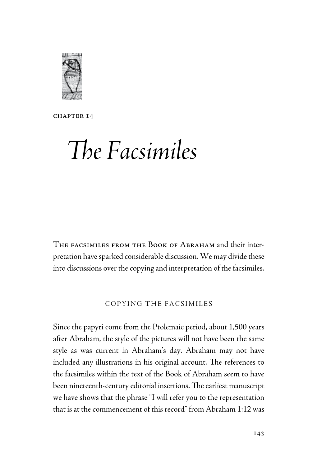The Facsimiles