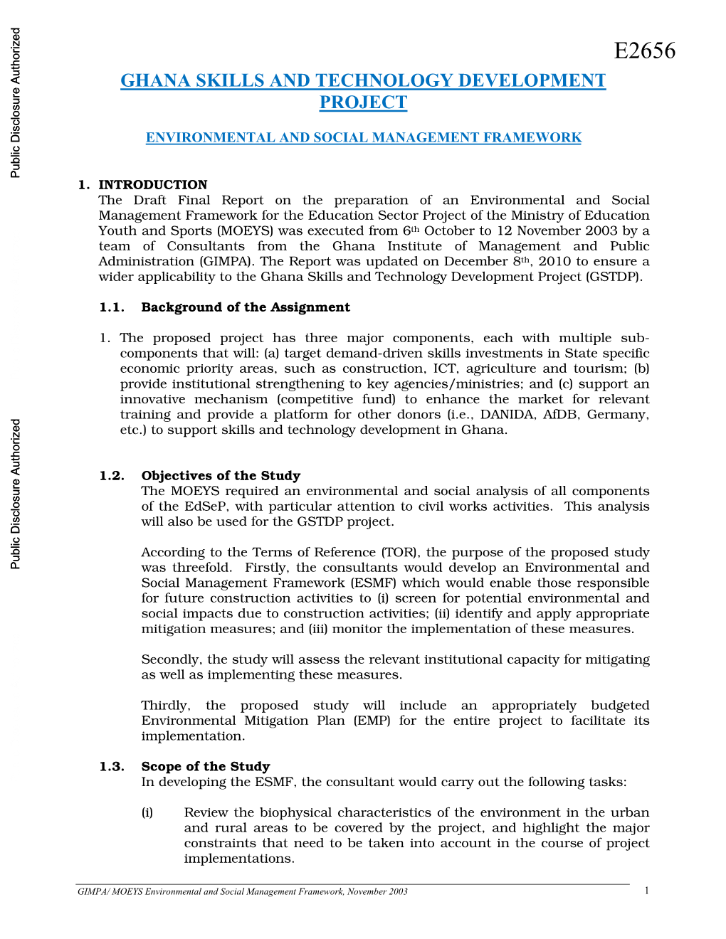 World Bank Document