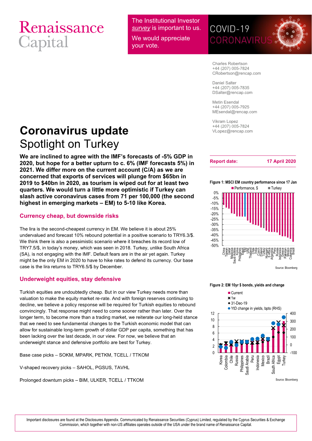 Coronavirus Update Spotlight on Turkey