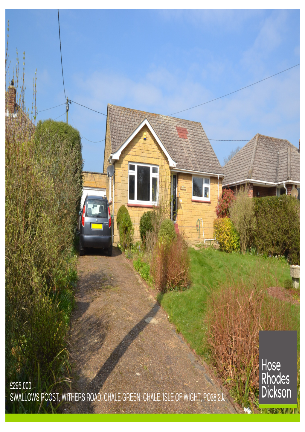£295,000 Swallows Roost, Withers Road, Chale Green, Chale, Isle of Wight, Po38 2Jj