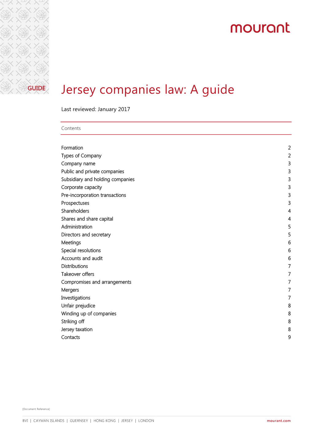 Jersey Companies Law: a Guide