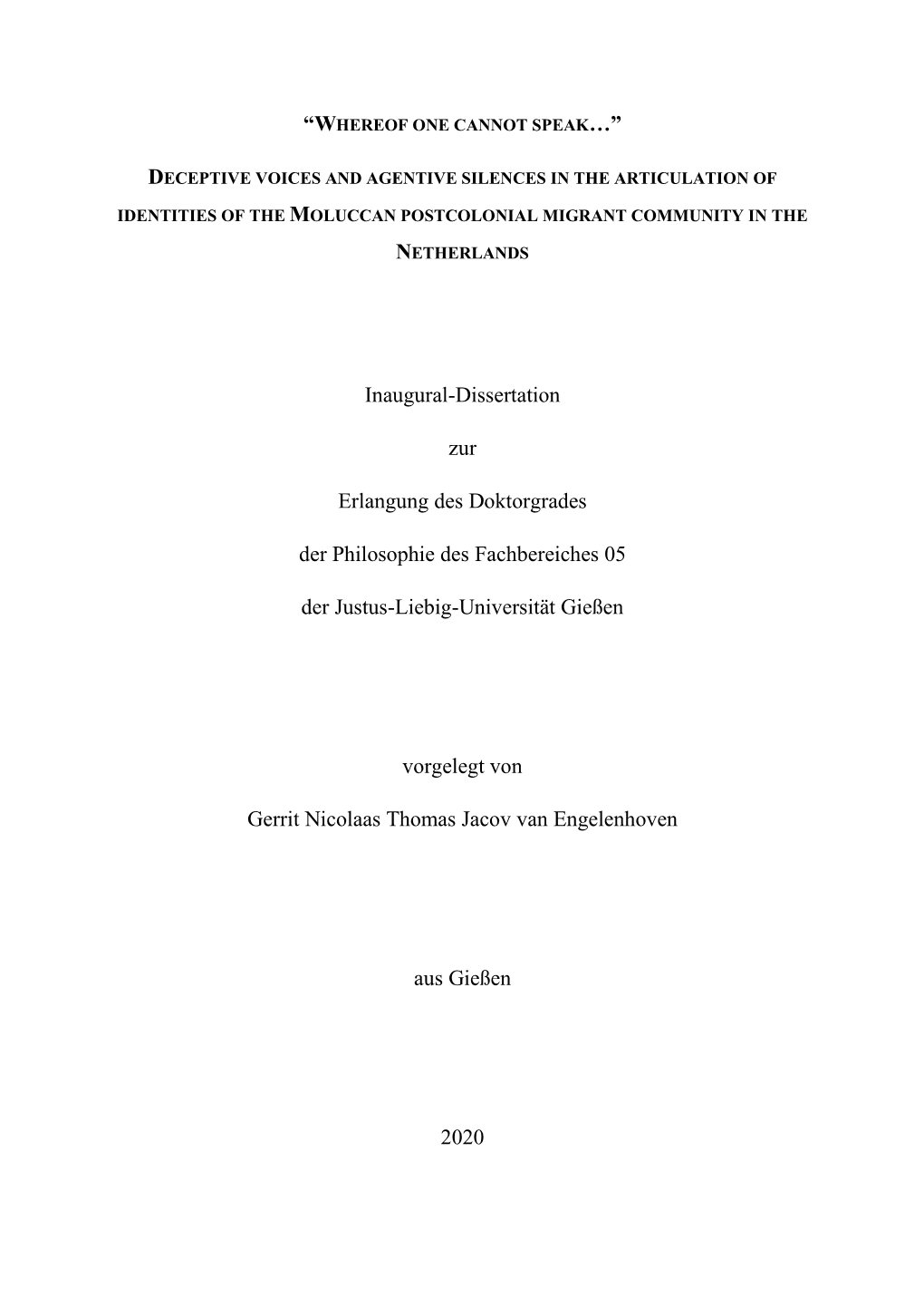 Engelenhovengerlov-2020-12-11.Pdf (1.651Mb)