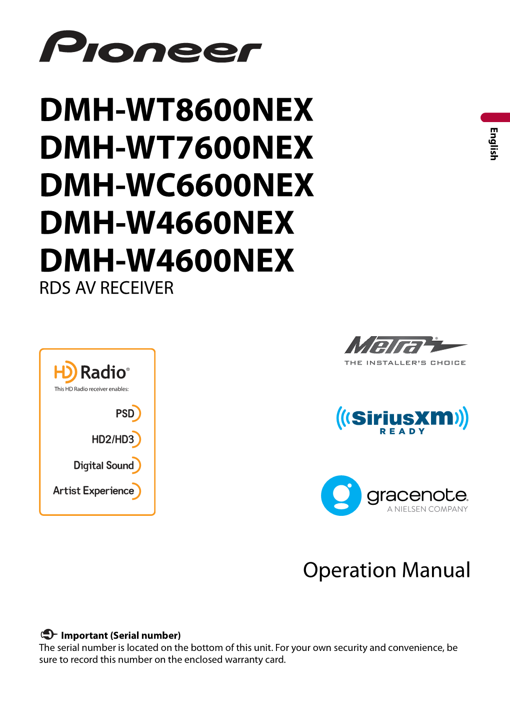 Dmh-Wt8600nex Dmh-Wt7600nex Dmh