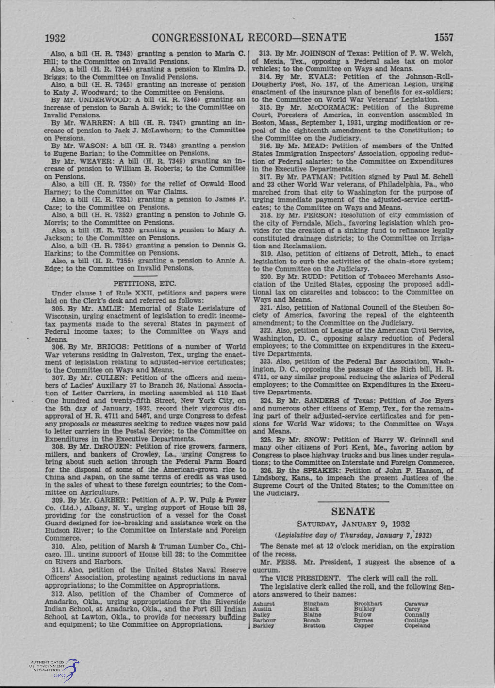 Congressional Record-Senate Senate