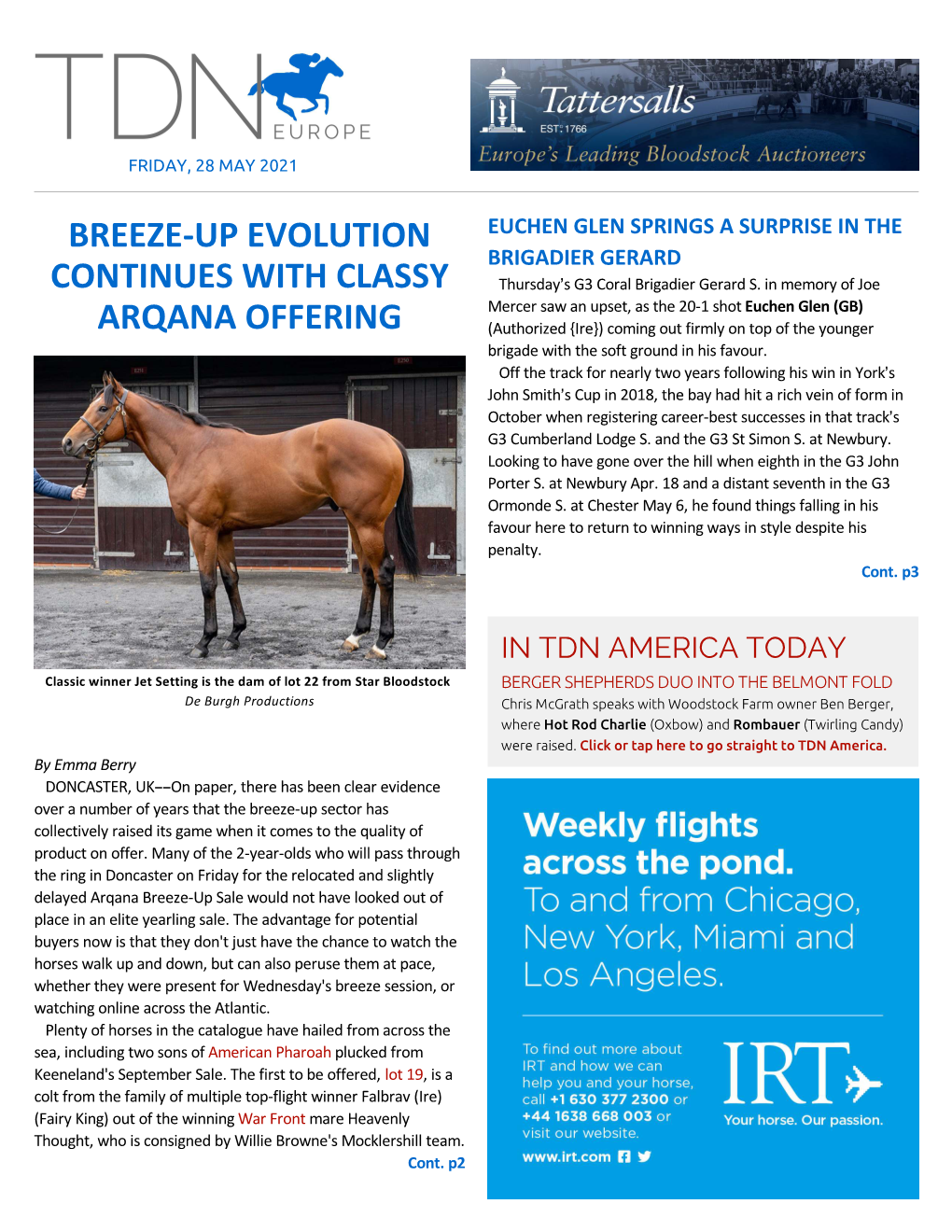 Breeze-Up Evolution Continues with Classy Arqana Offering