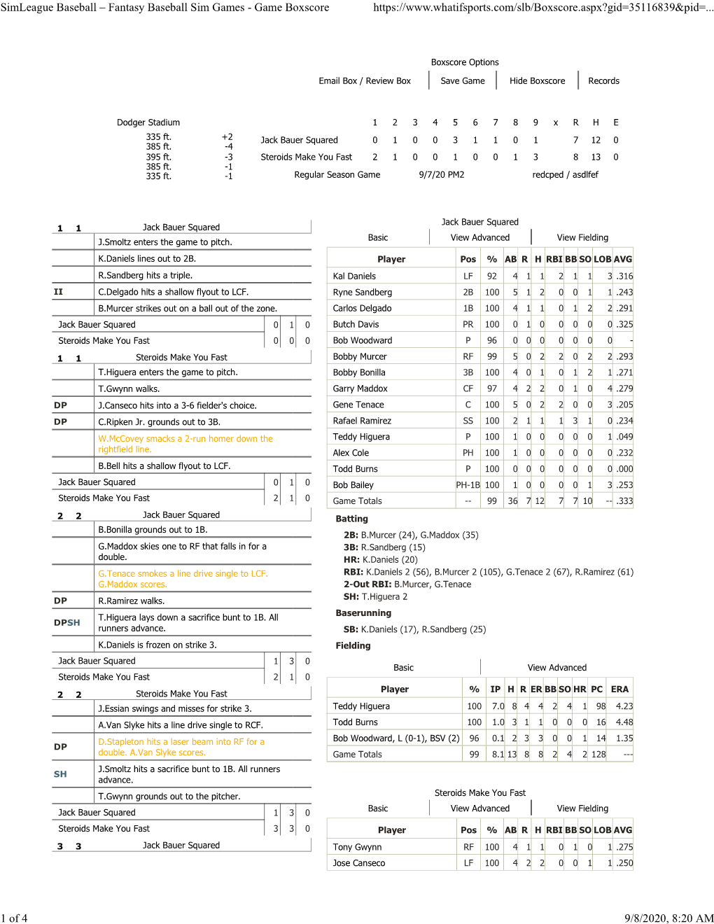 Games - Game Boxscore