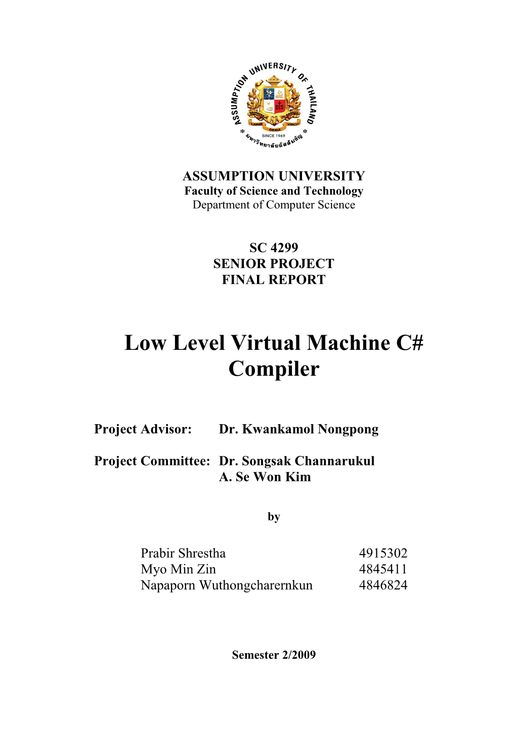 Low Level Virtual Machine C# Compiler