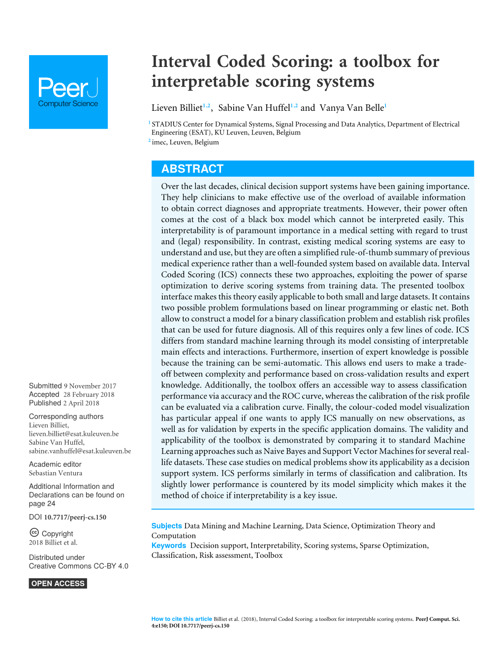Interval Coded Scoring: a Toolbox for Interpretable Scoring Systems
