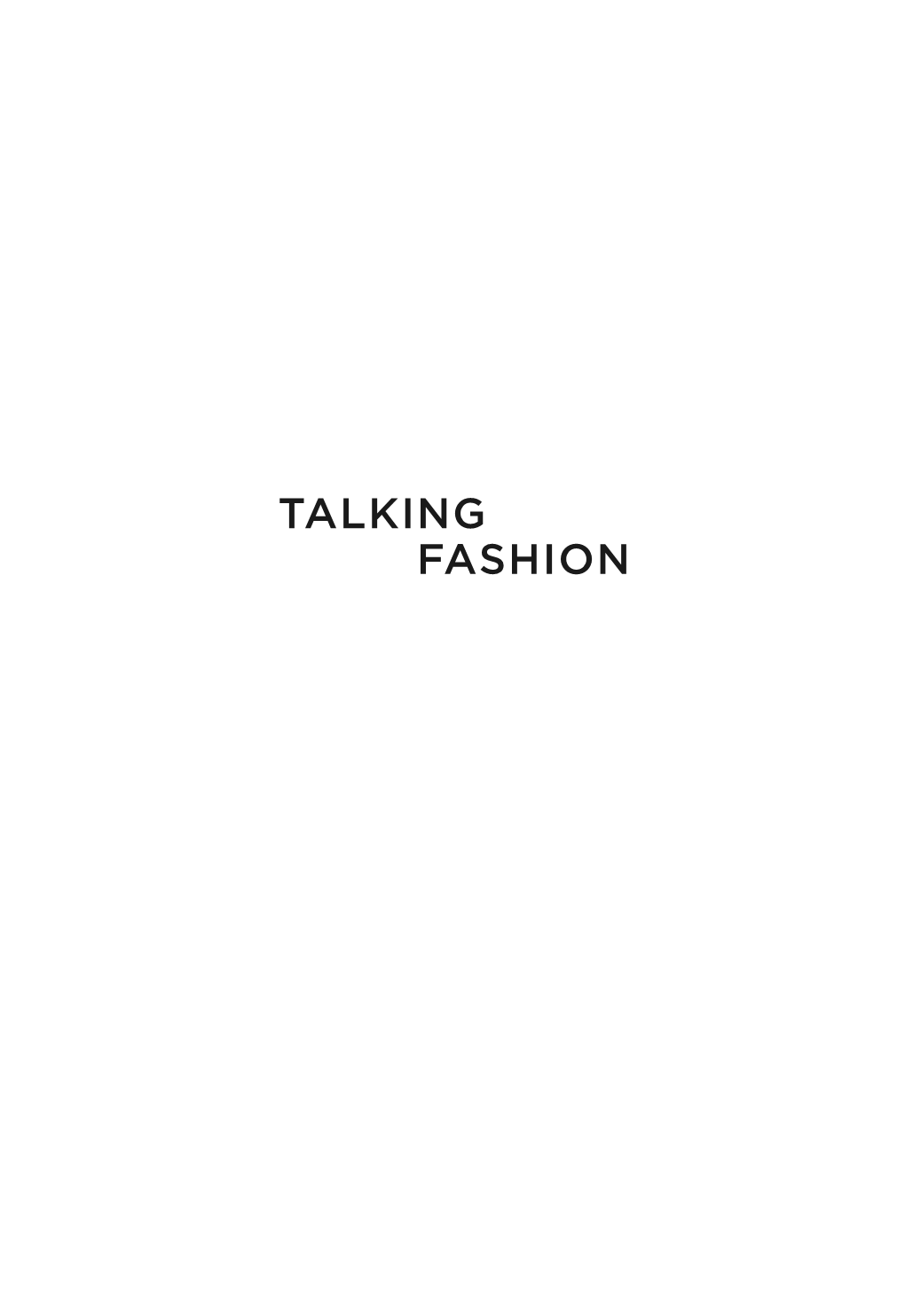 Talking Fashion