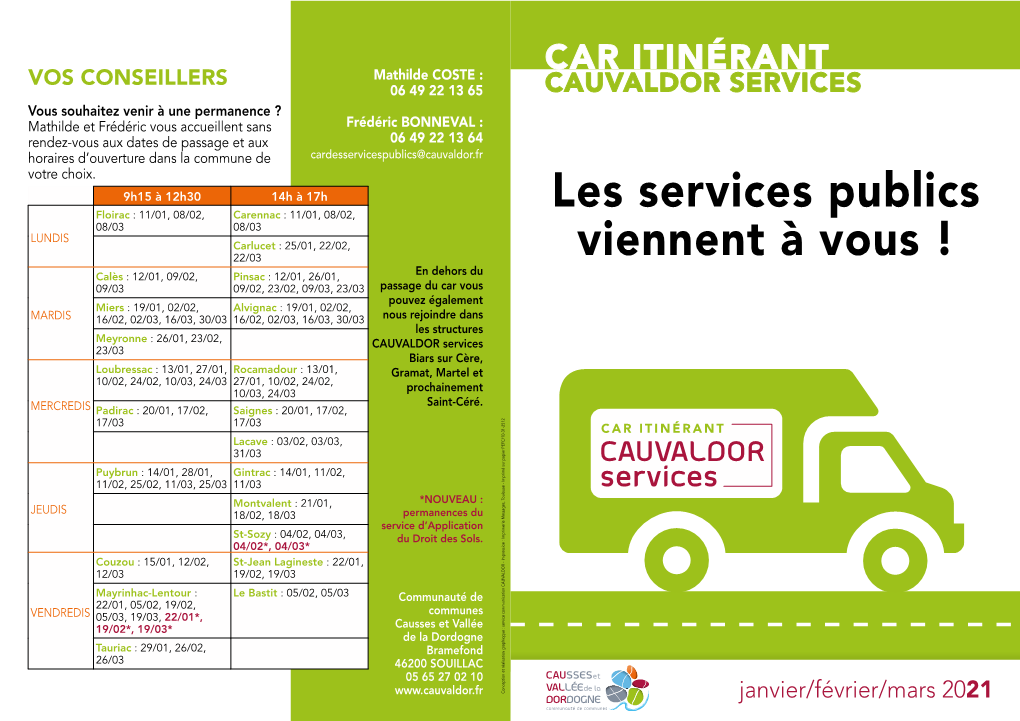 Les Services Publics Viennent À Vous !