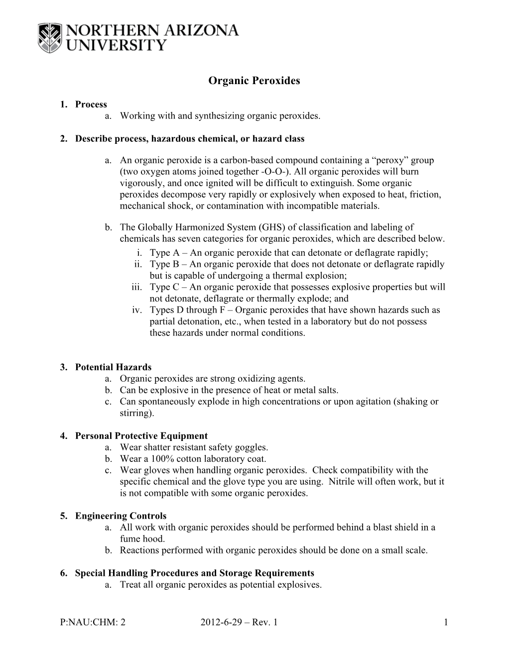 Organic Peroxides