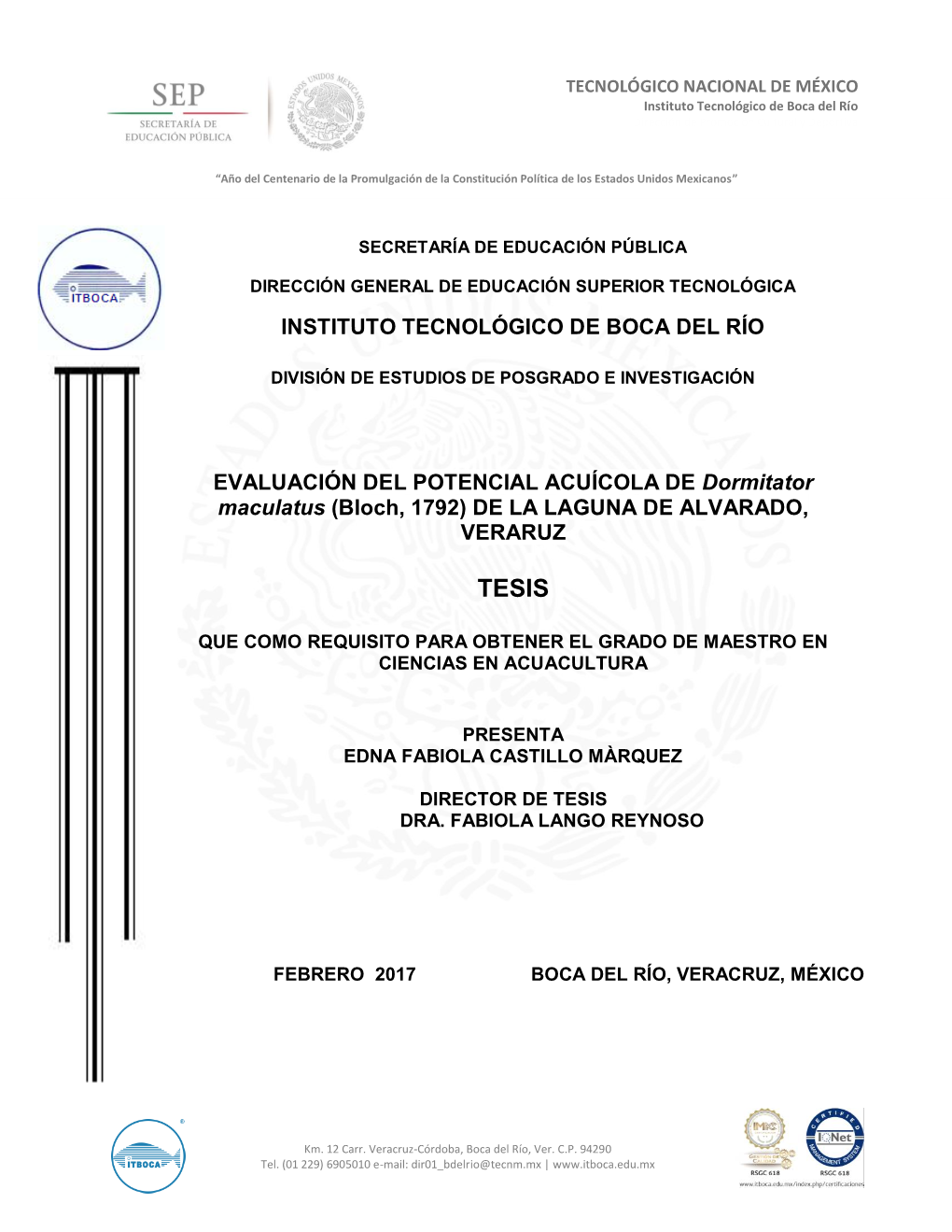 Instituto Tecnológico De Boca Del Río Dirección De Promoción Cultural Y Deportiva