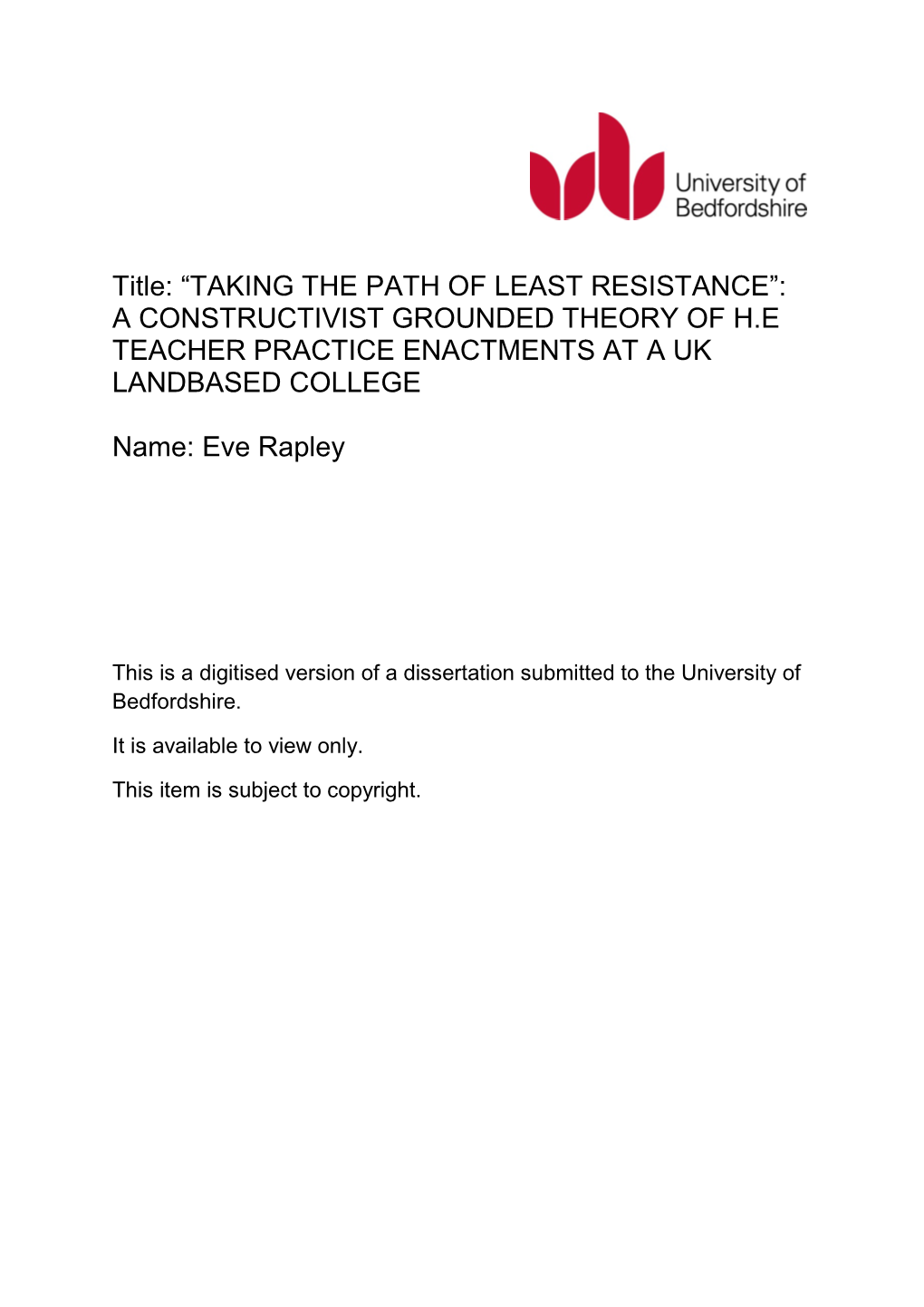 A Constructivist Grounded Theory of HE Teacher Practice Enactments at a Landbased College