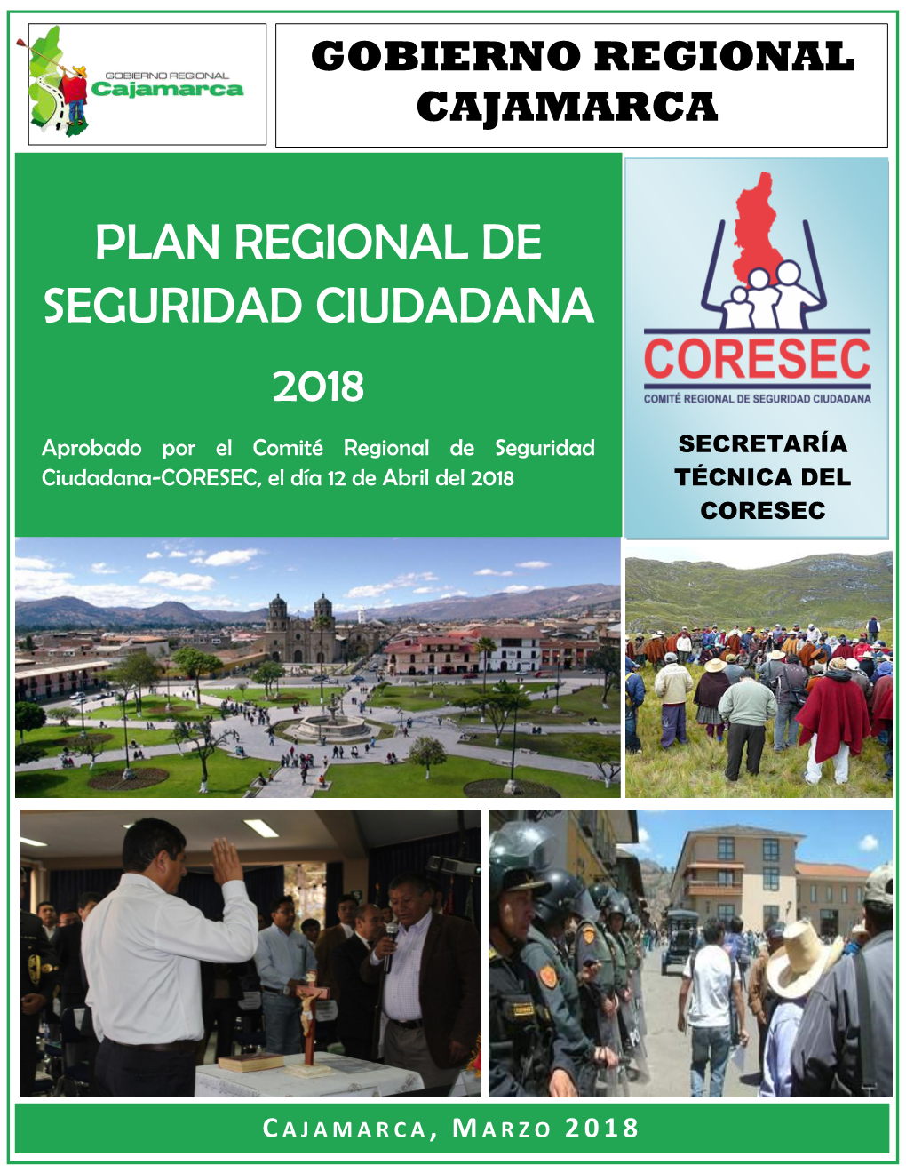 Plan Regional De Seguridad Ciudadana 2018 - Cajamarca