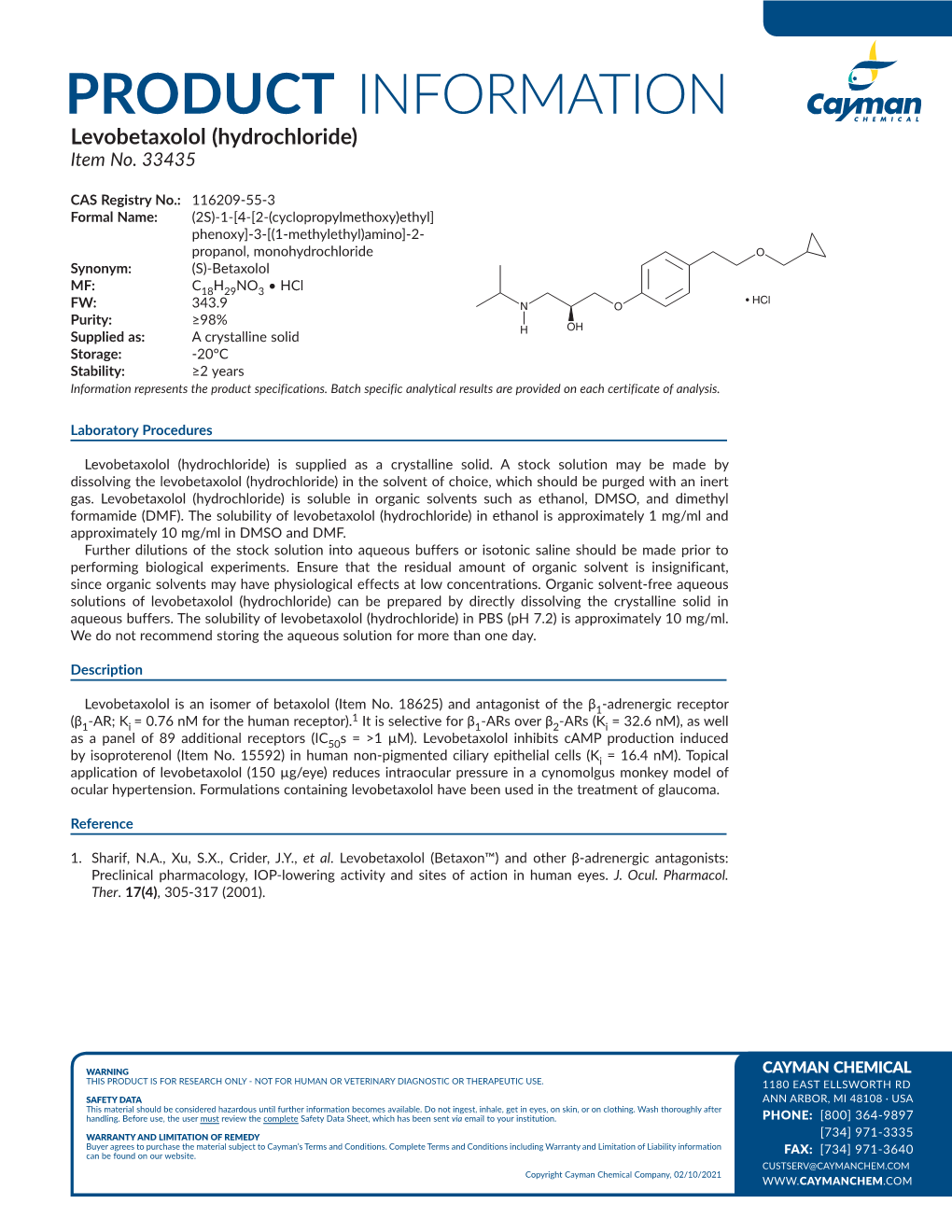 Download Product Insert (PDF)