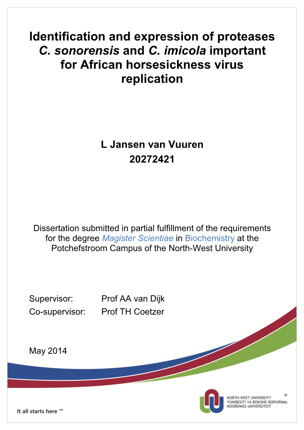 Identification and Expression of Proteases C. Sonorensis and C. Imicola Important for African Horsesickness Virus Replication