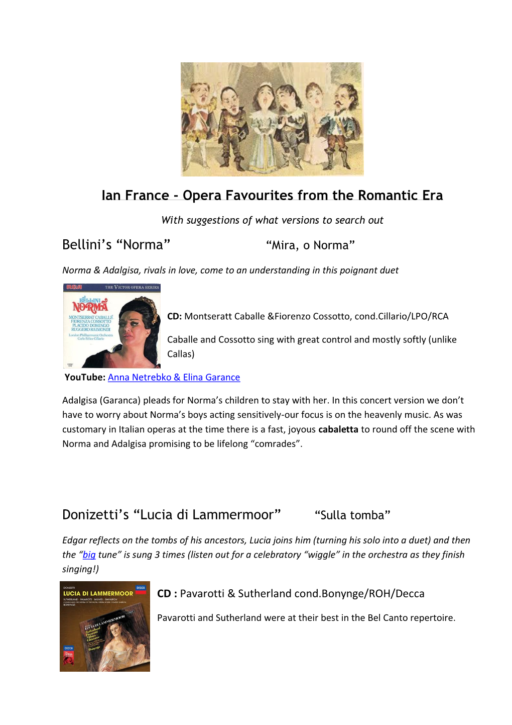 Ian France - Opera Favourites from the Romantic Era