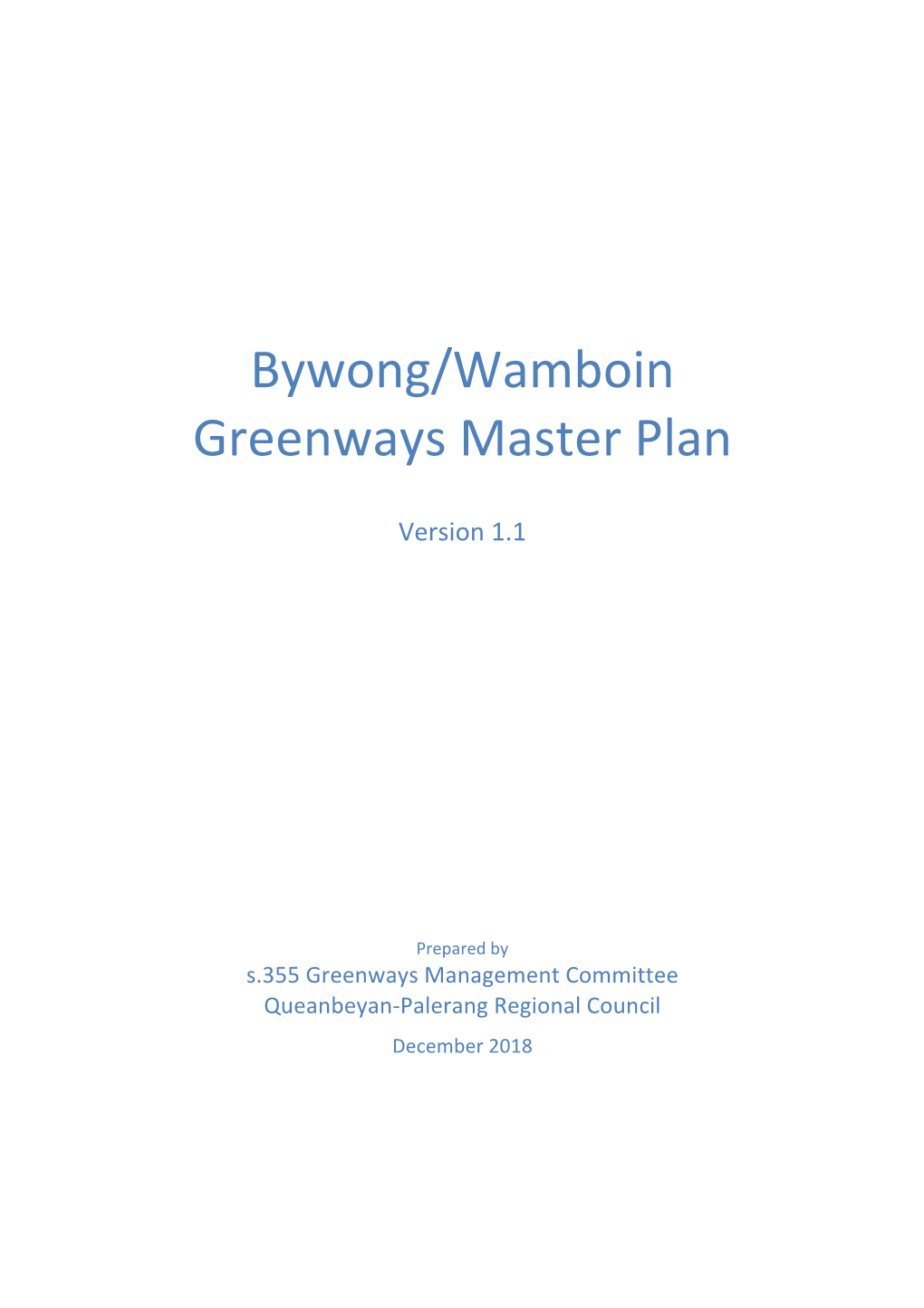 Greenways Master Plan