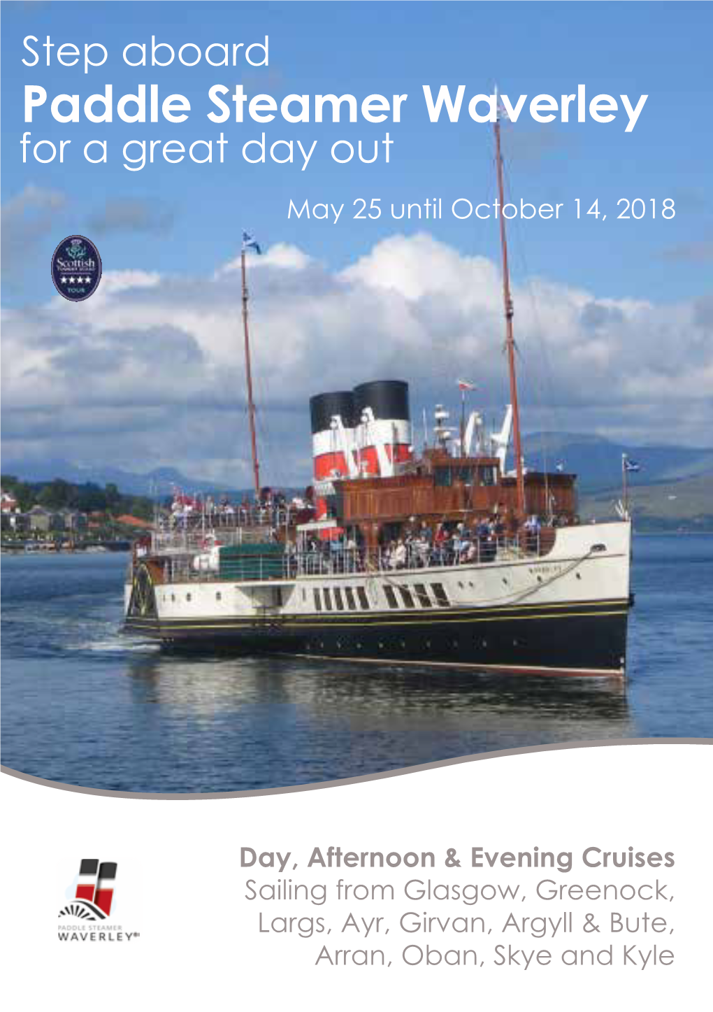 Paddle Steamer Waverley for a Great Day out May 25 Until October 14, 2018