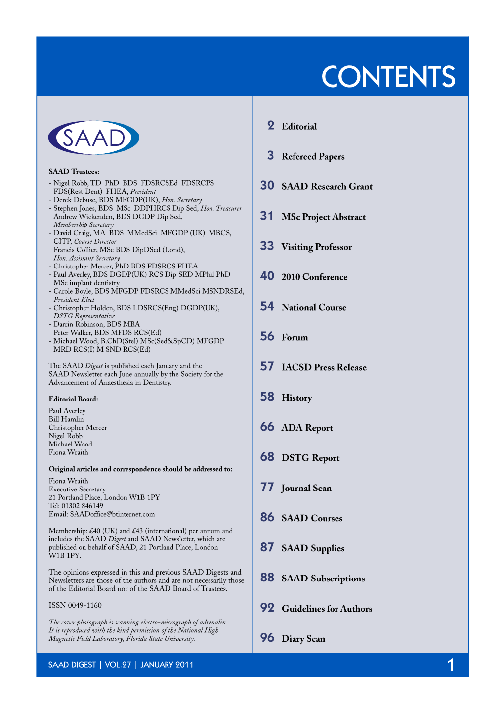 SAAD Digest Vol 27 11.10