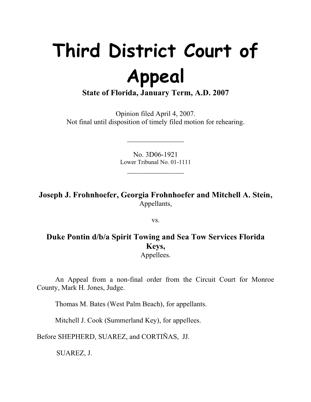 Third District Court of Appeal s3