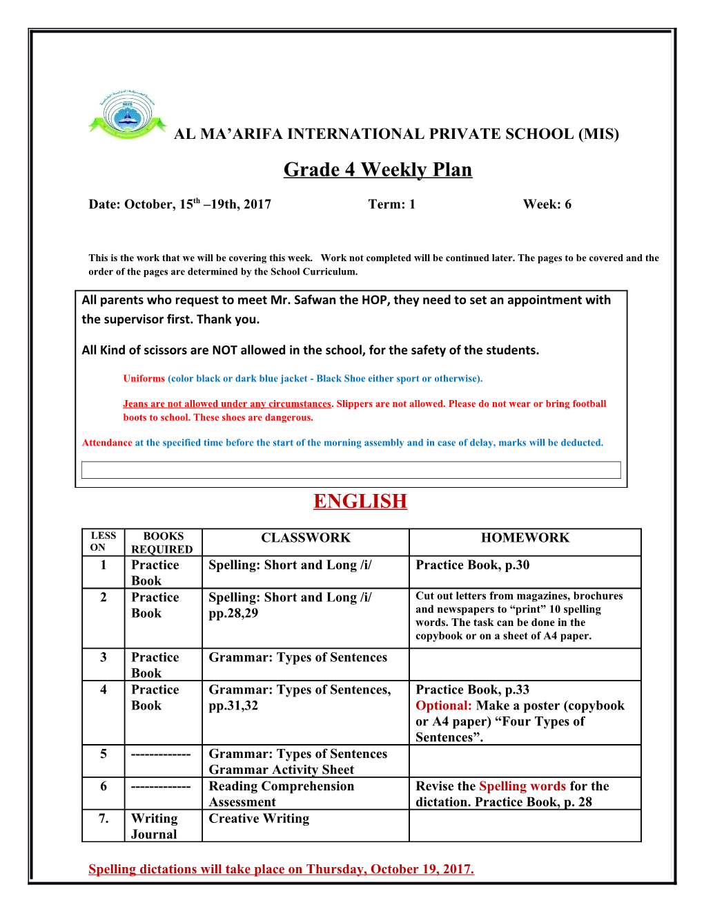 Al Ma Arifa International Private School (Mis)