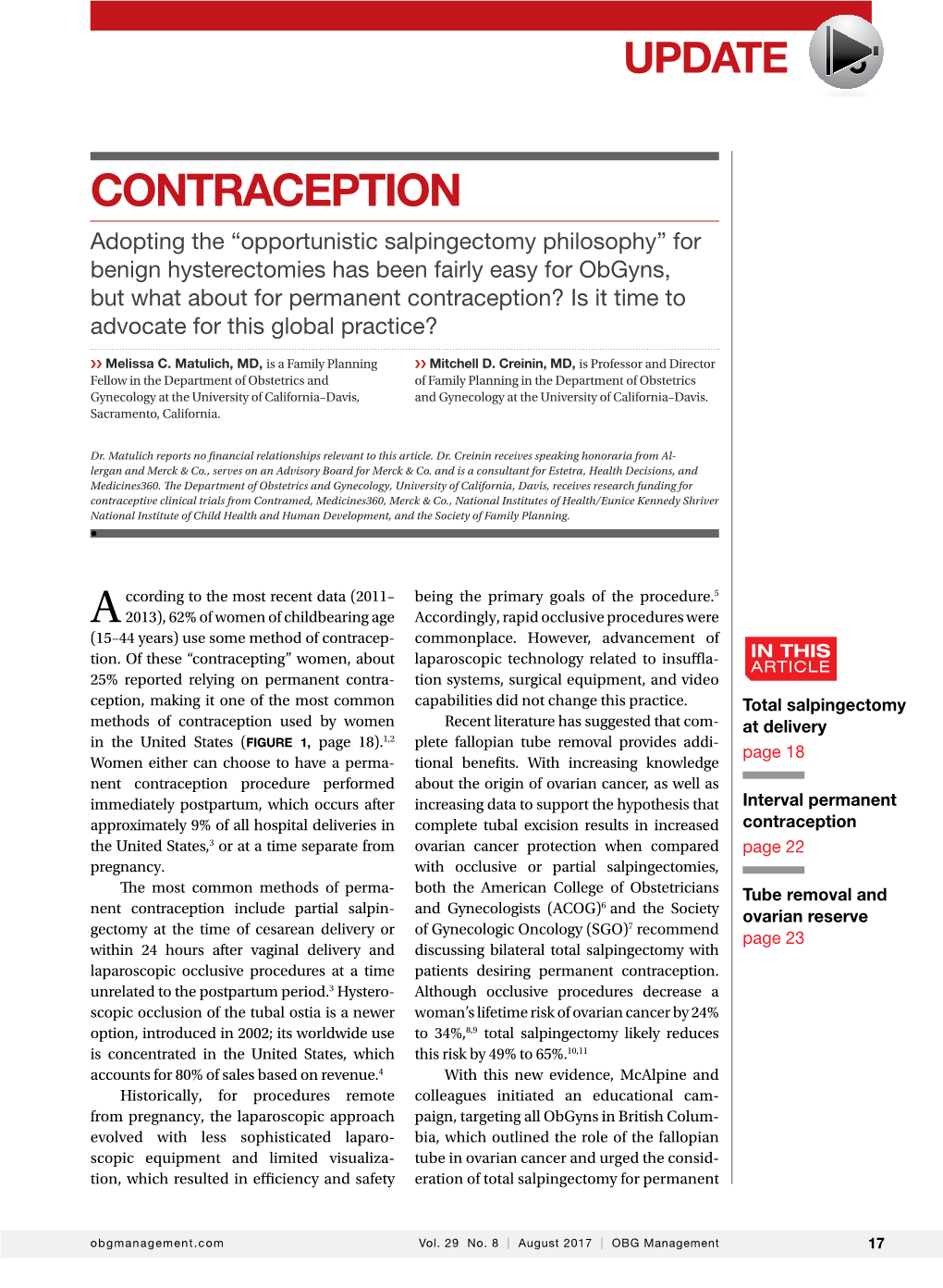 Contraception