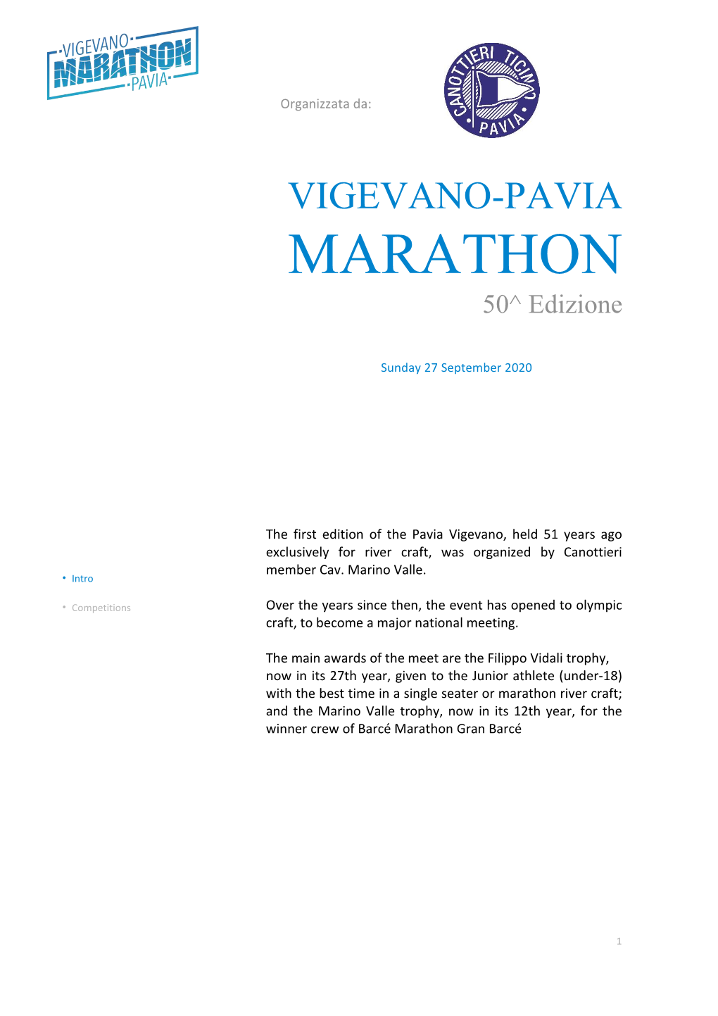 Vigevano Pavia Marathon