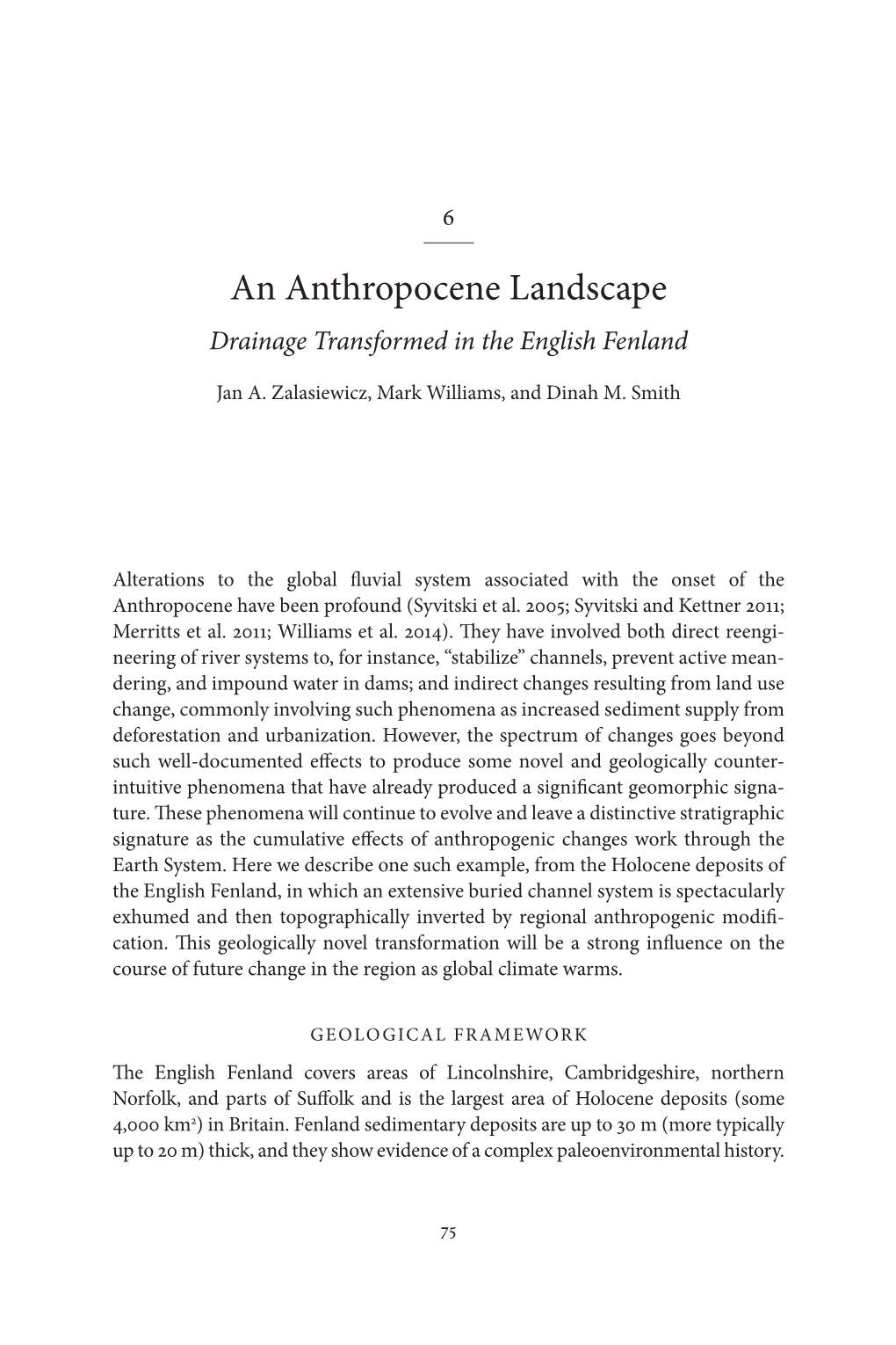 An Anthropocene Landscape Drainage Transformed in the English Fenland