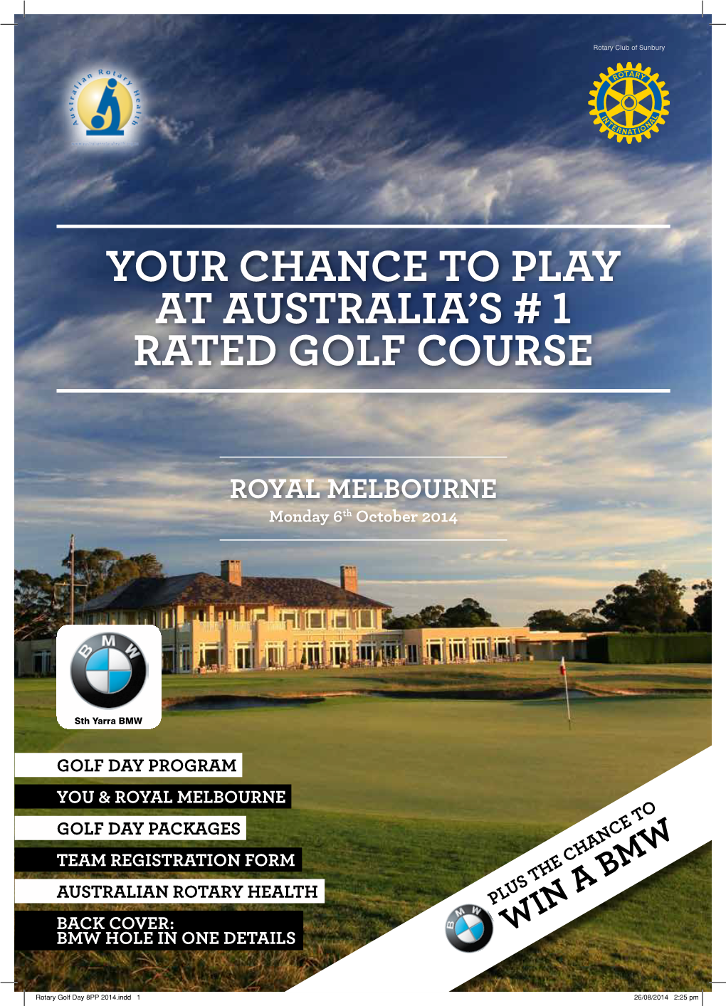 Your Chance to Play at Australia's # 1 Rated Golf