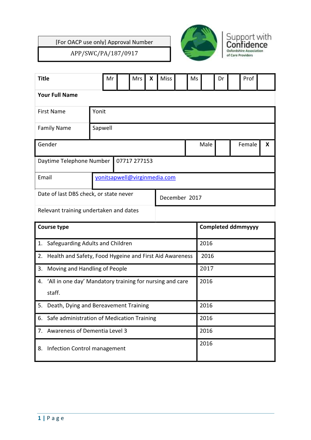 1 | Page Title Mr Mrs X Miss Ms Dr Prof Your Full Name First Name