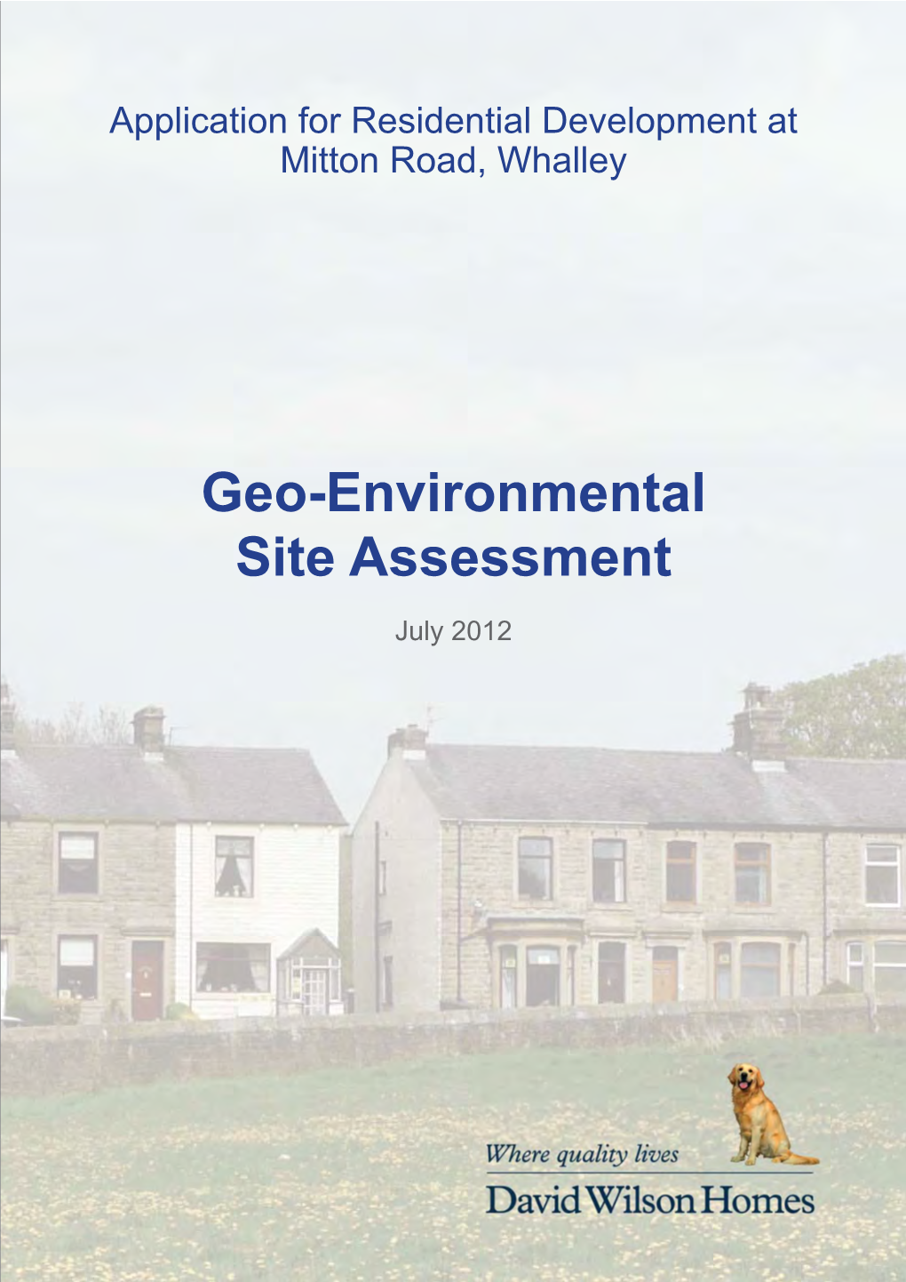 Geo-Environmental Site Assessment