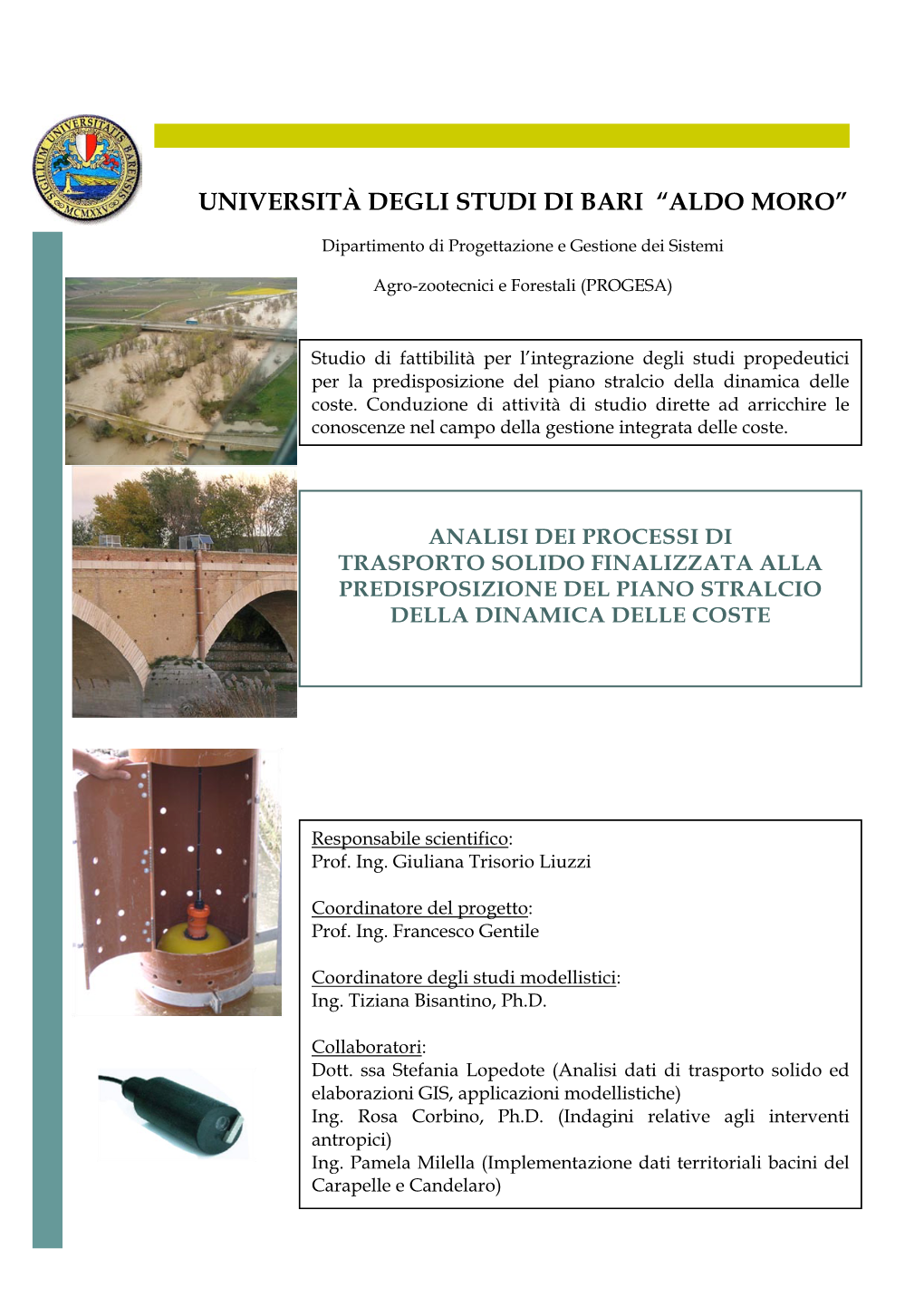 Università Degli Studi Di Bari “Aldo Moro”