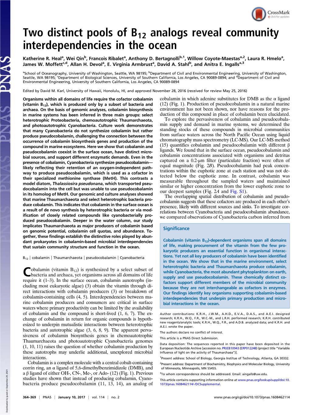 Cobalamin Cobalamin in Which Adenine Substitutes for DMB As the Α Ligand