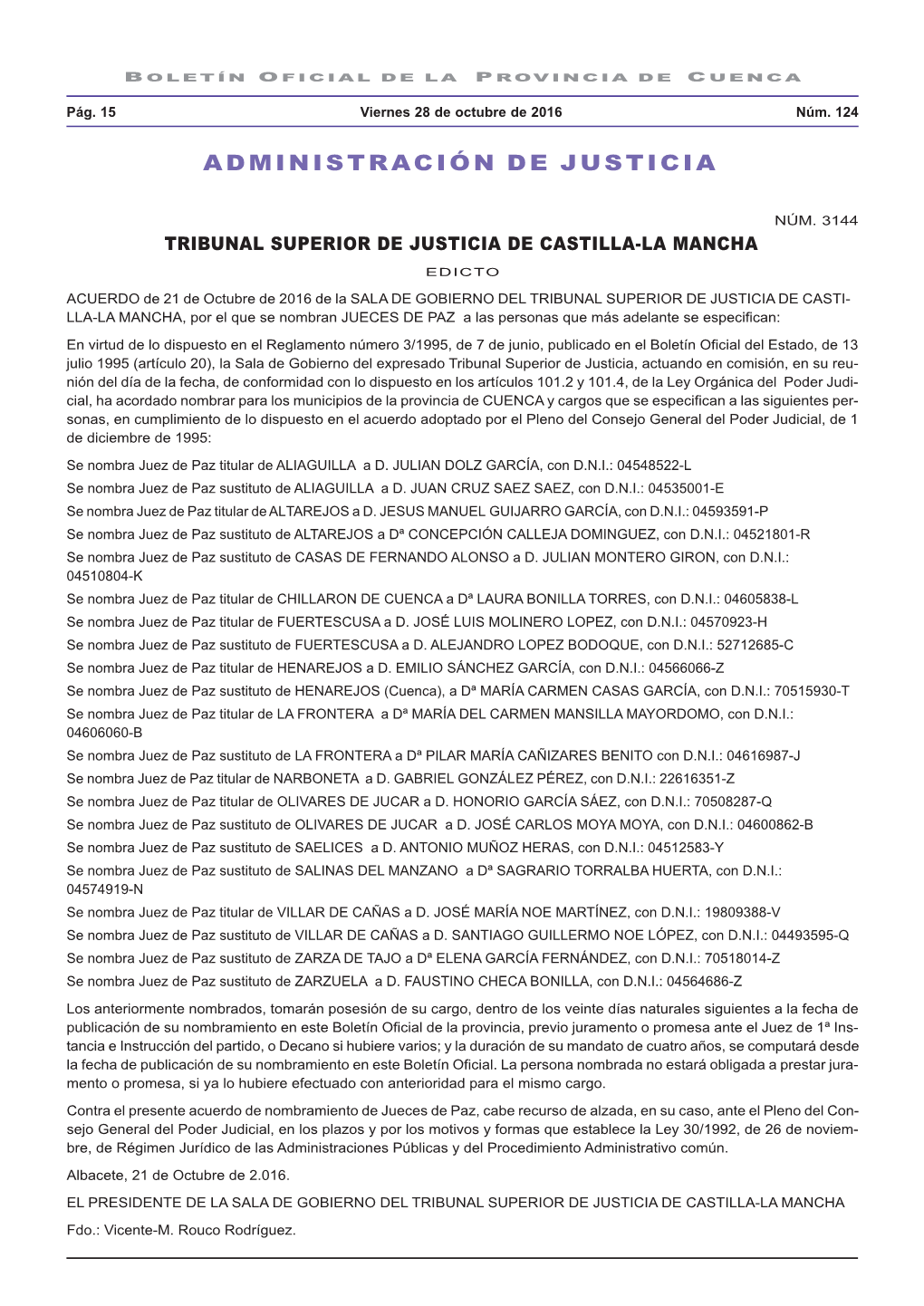 Administración De Justicia