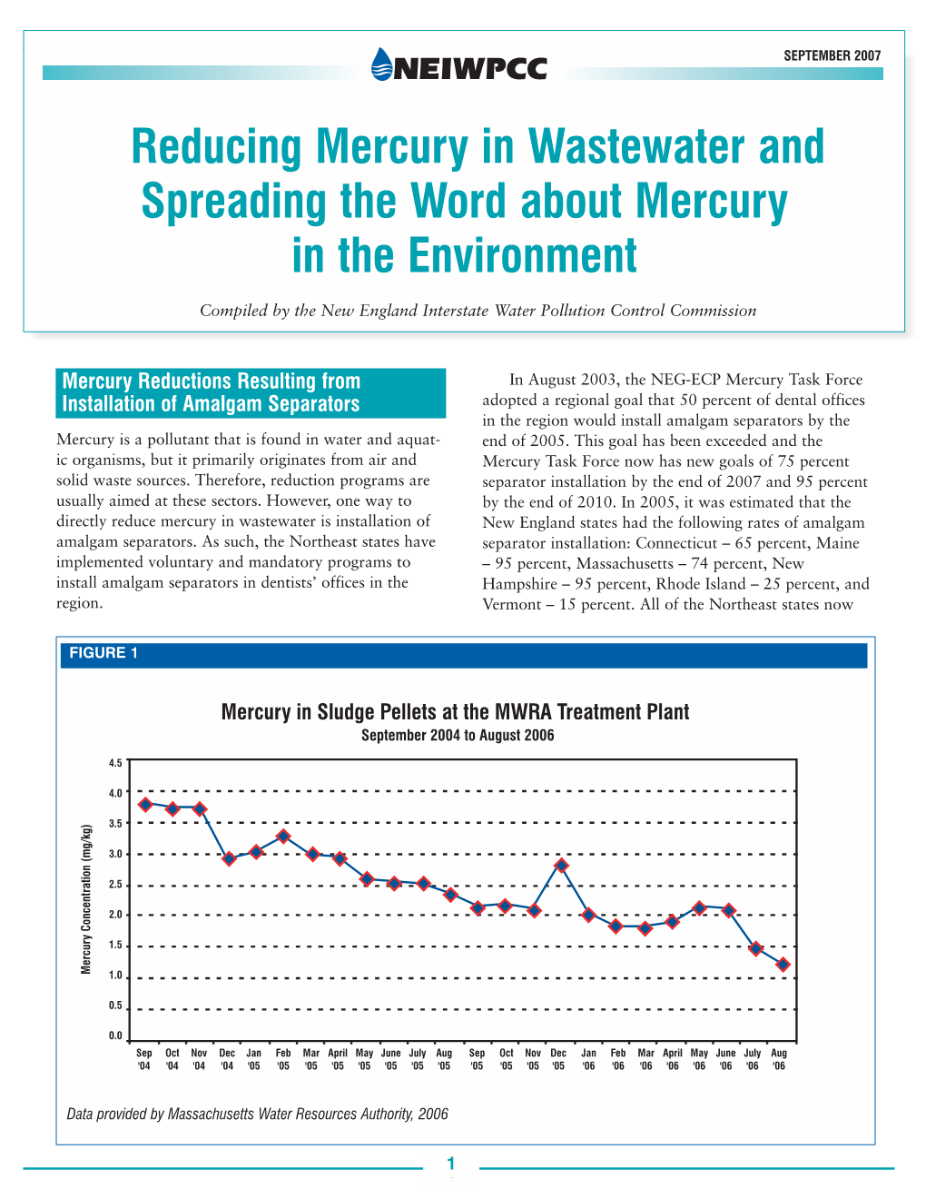 Reducing Mercury in Wastewater and Spreading the Word About Mercury in the Environment