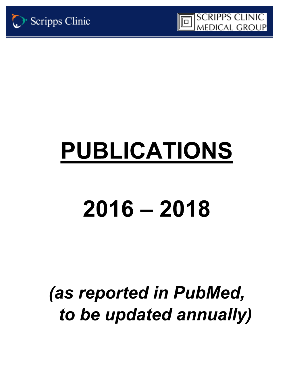 Publications 2016 – 2018